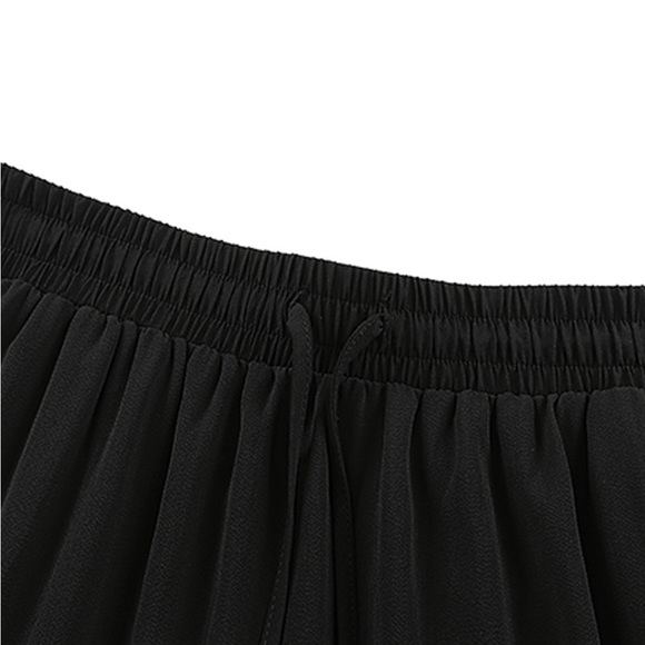🔥🔥sale🔥🔥Black frill drawstring waist maxi skirt - Picture 4 of 6